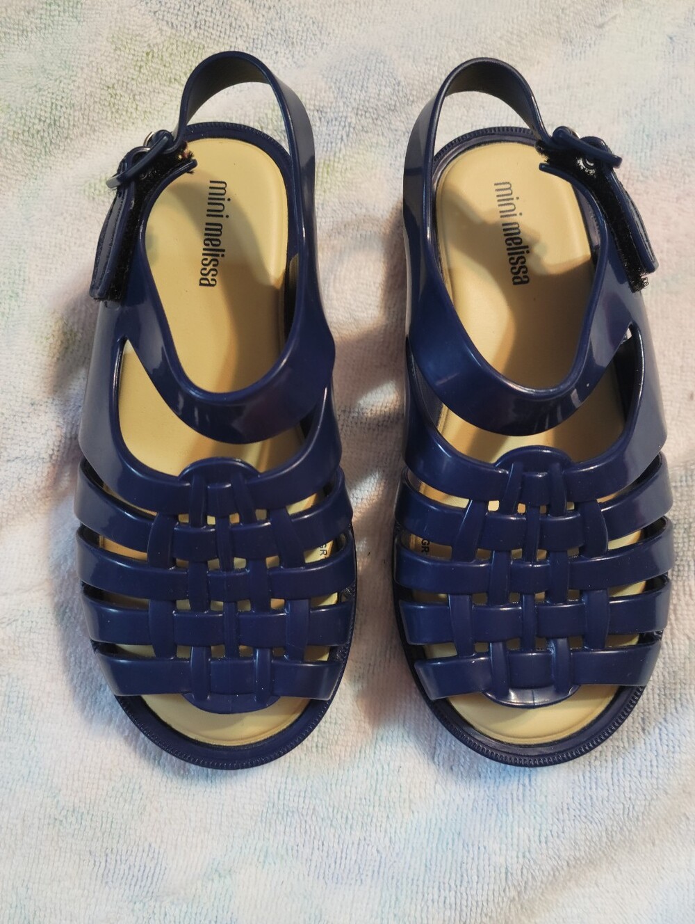 Mini melissa navy Francxs sandal sz 11